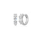 Boucles d’oreilles huggies Reign en argent 925 et zircon