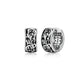Boucles d’oreilles anneaux intaglio 16 mm Ethos argent 925