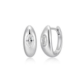 Boucles d’oreilles huggies Reign en argent 925 au zircon