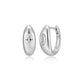 Boucles d’oreilles huggies Reign en argent 925 au zircon