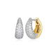 Boucles d’oreilles huggies pavées Reign en argent 925 plaqué or