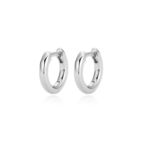 Boucles d’oreilles huggies Reign en argent 925 rhodié