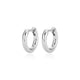 Boucles d’oreilles huggies Reign en argent 925 rhodié