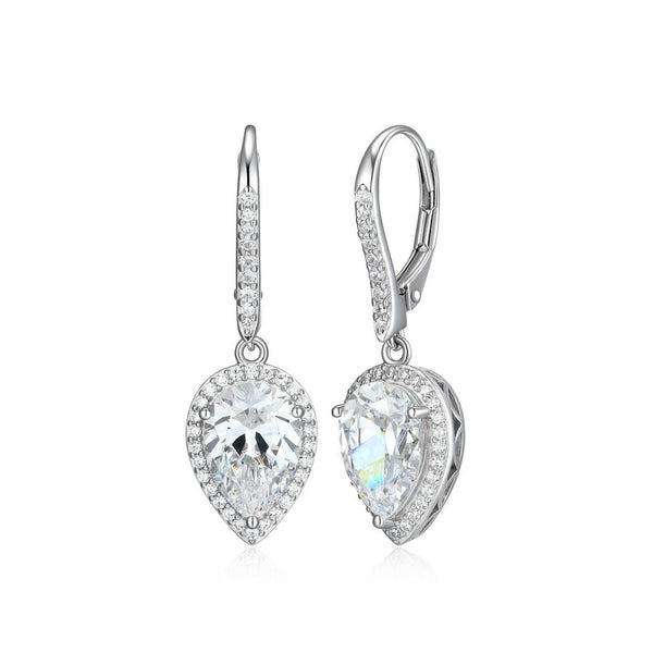 Boucles d’oreilles pendantes zircon Reign en argent 925