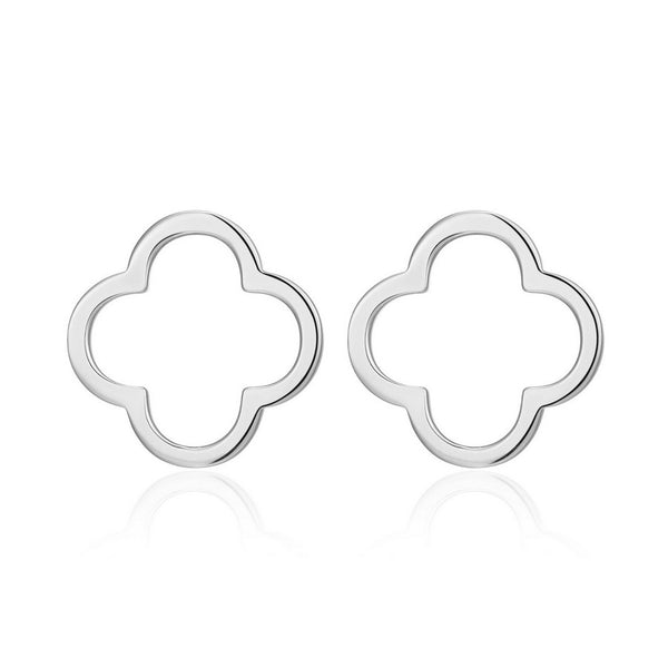 Boucles d’oreilles clous trèfle Reign en argent 925