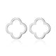 Boucles d’oreilles clous trèfle Reign en argent 925