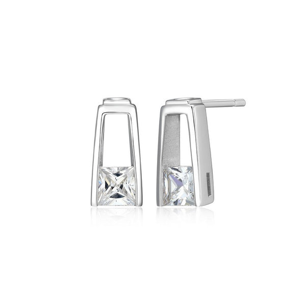 Boucles d’oreilles puces princesse ELLE en argent 925