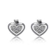 Clous d’oreilles cœur ELLE en argent 925 et zircon