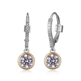 Boucles d’oreilles pendantes ELLE en argent 925 plaqué or