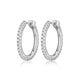 Boucles créoles ELLE en argent 925 plaqué rhodium