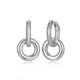 Boucles d’oreilles à double anneau ELLE en argent 925