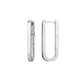 Boucles d’oreilles rectangulaires ELLE en argent 925 plaqué rhodium