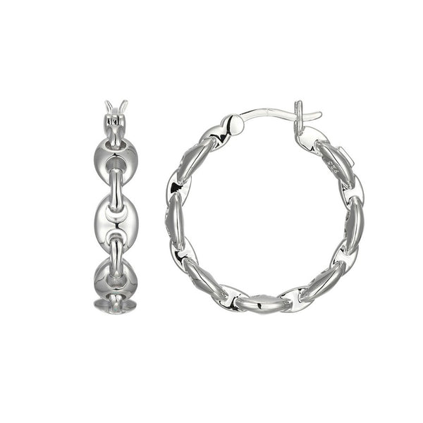 Boucles d’oreilles graine de café ELLE en argent 925