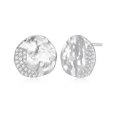 Boucles d’oreilles puces ELLE en argent 925 plaqué rhodium