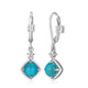 Boucles d’oreilles Sway ELLE en argent 925 turquoise