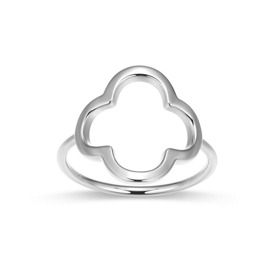 Bague trèfle ouvert Reign en argent 925 brillant
