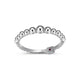 Bague à billes ELLE en argent 925 plaqué rhodium