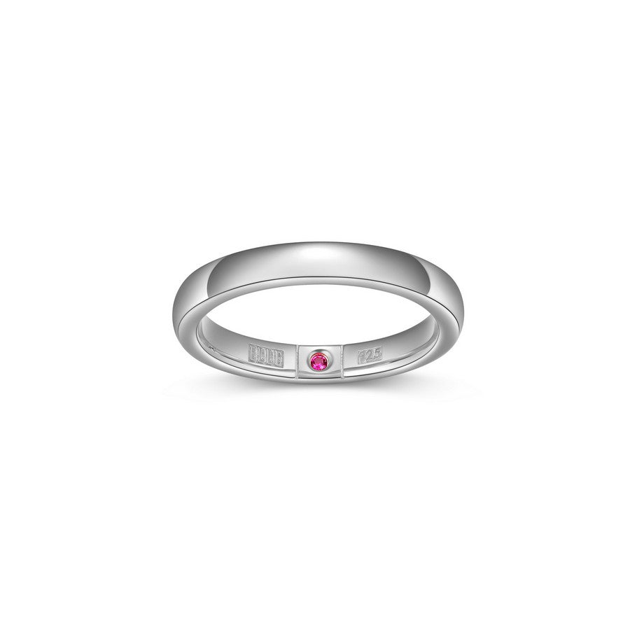 Bague classique ELLE en argent 925 plaqué rhodium