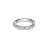 Bague classique ELLE en argent 925 plaqué rhodium