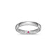 Bague classique ELLE en argent 925 plaqué rhodium