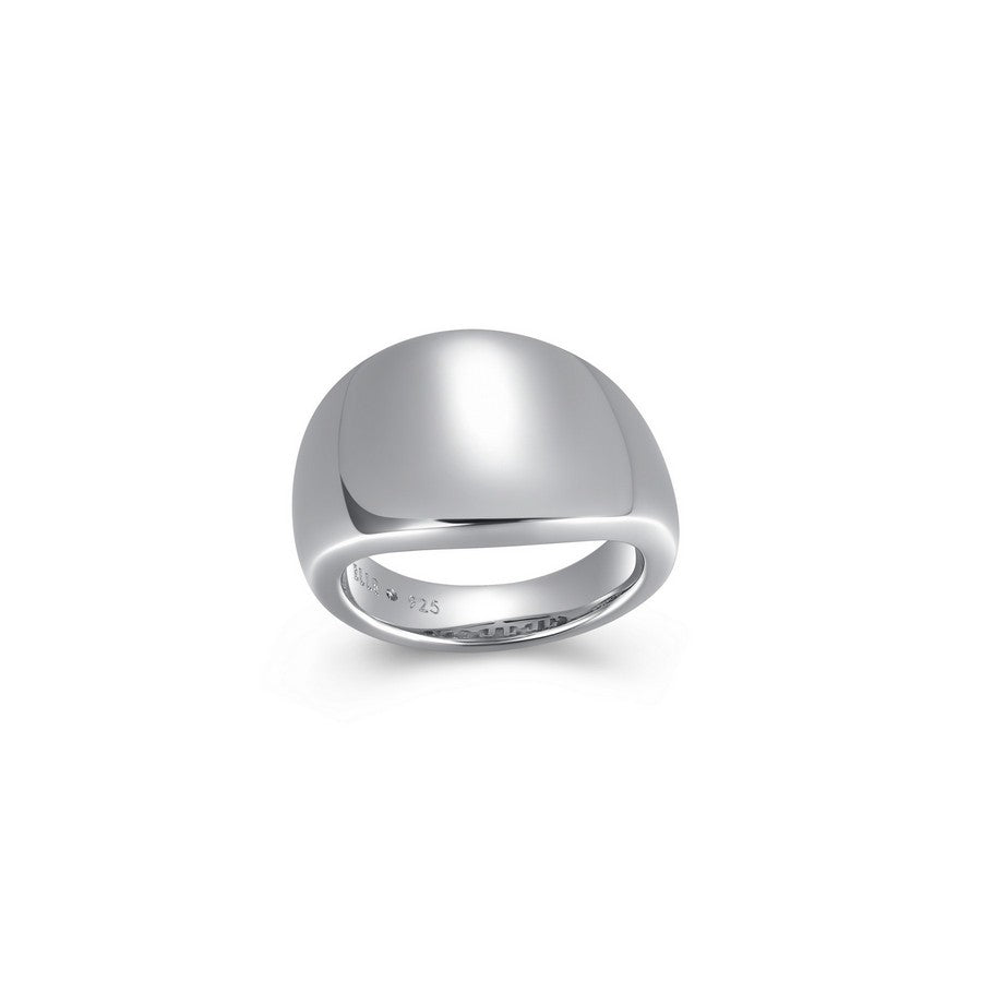 Bague dôme ELLE en argent 925 plaqué rhodium