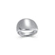 Bague dôme ELLE en argent 925 plaqué rhodium