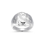 Bague dôme Galaxy ELLE en argent 925 plaqué rhodium