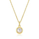 Collier pendentif nacre blanche Reign en argent 925