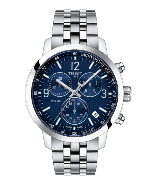 Tissot PRC 200 Chronograph cadran bleu