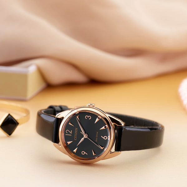 Montre Citizen LTR Cuir Noir