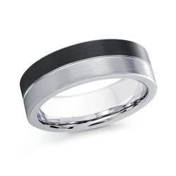 Bague Cobalt Épurée – Alliance Homme Malo