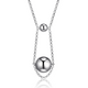 Collier ELLE argent 925 pendentif disque martelé