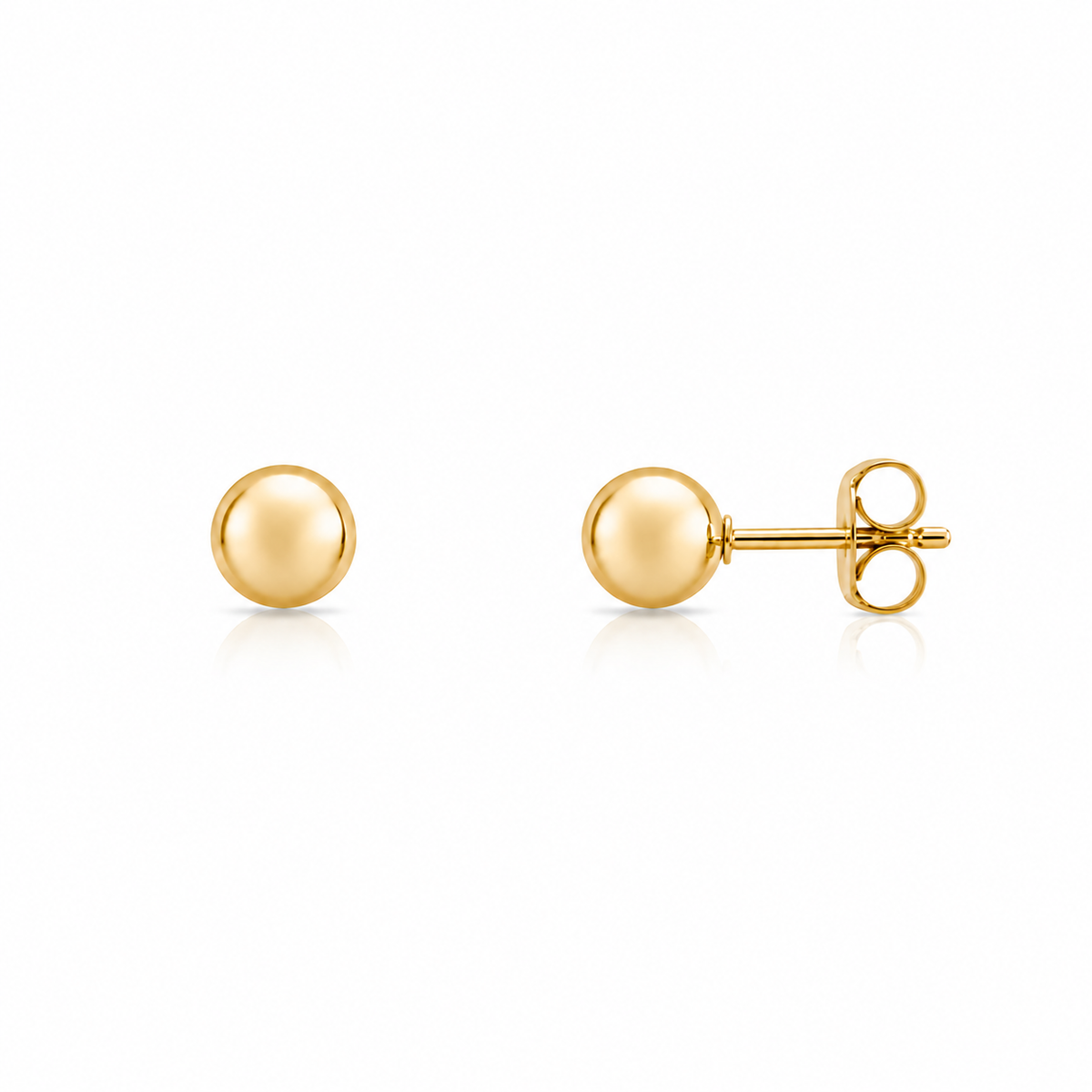 Boucles d'Oreilles Boules Or 10K