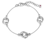Bracelet ELLE argent 925 anneaux doubles