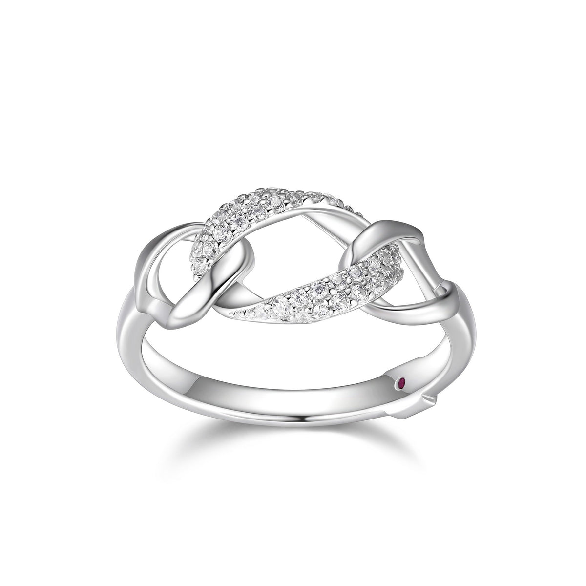 Bague Anneaux Zircon – Elle Argent 925