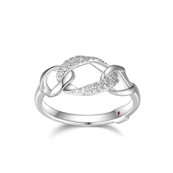Bague Anneaux Zircon – Elle Argent 925