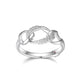 Bague Anneaux Zircon – Elle Argent 925