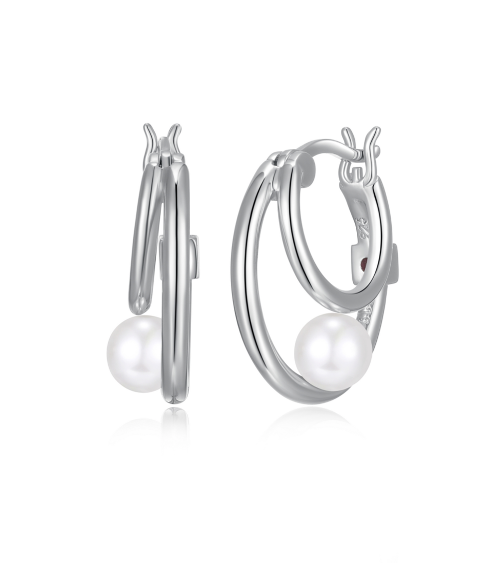 Clous Perle Coquille – Elle Argent 925