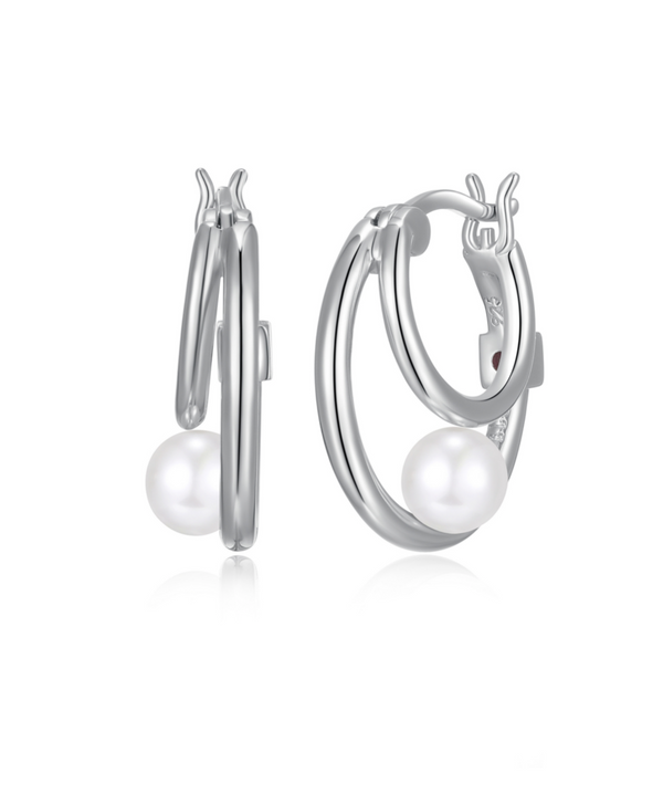 Clous Perle Coquille – Elle Argent 925
