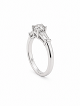 Bague Solitaire Or Blanc 18K Diamant Naturel 0,70ct