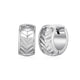 Boucles d’oreilles anneaux chevron 13 mm Ethos en argent 925
