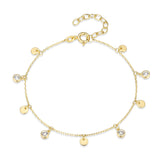 Bracelet Reign en argent 925 plaqué or 18K et zircon
