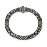 Bracelet maille bismark Ethos argent 925 finition gunmetal