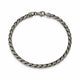 Bracelet Ethos maille cubaine gunmetal en argent 925