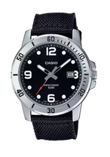 Casio MTP-VD01C Cadran Noir Acier