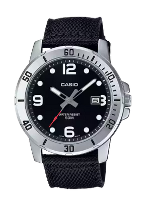 Casio MTP-VD01C Cadran Noir Acier