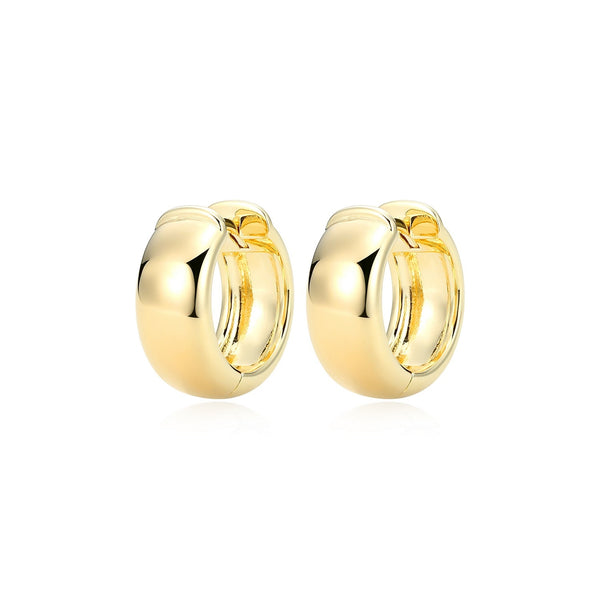 Boucles d'Oreilles Huggies Épaisses 16mm – Reign Argent 925