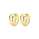 16mm Chunky Huggie Hoop Earrings – Reign Sterling Silver