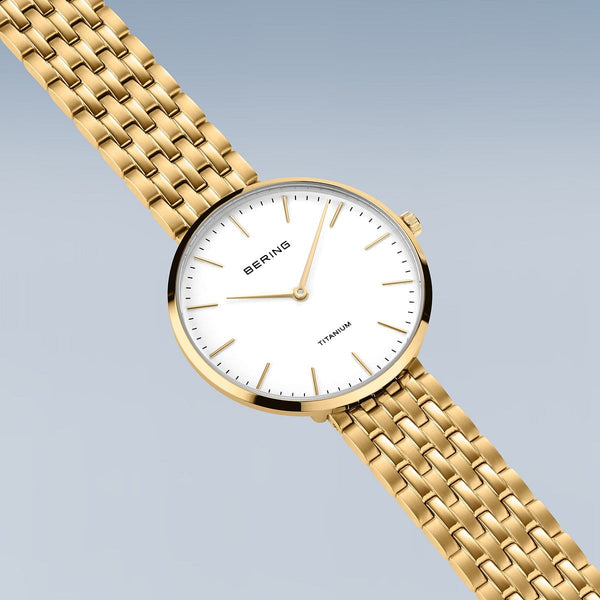 Bering Titanium 34mm Bracelet Rose