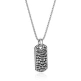 Collier Ethos pendentif dog tag reptile argent 925 — vue 2